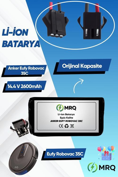 Eufy Robovac 35C Robot Süpürge Bataryası (Orijinal Kapasite) 2600Mah Batarya
