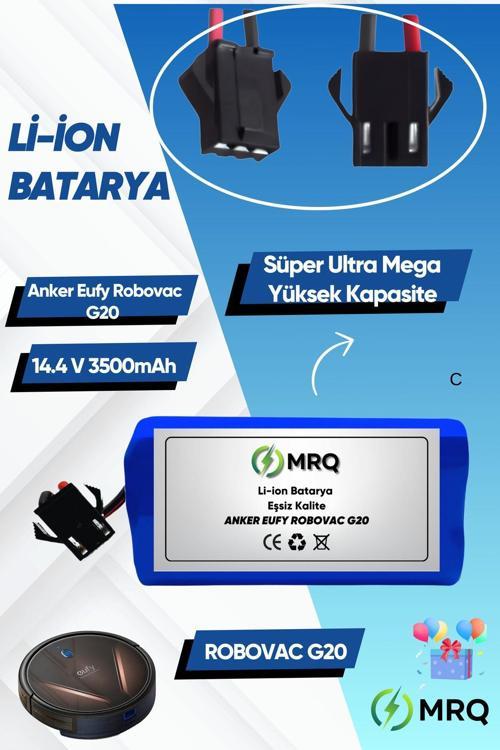 Eufy Robovac G20 Robot Süpürge Bataryası (Süper Ultra Mega Yüksek Kapasite) 3500Mah Batarya