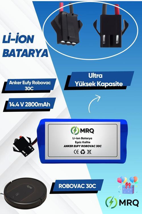 Eufy Robovac 30C Robot Süpürge Bataryası (Ultra Yüksek Kapasite) 2800Mah Batarya