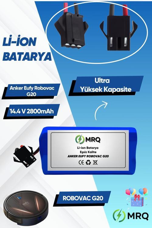 Eufy Robovac G20 Robot Süpürge Bataryası (Ultra Yüksek Kapasite) 2800Mah Batarya