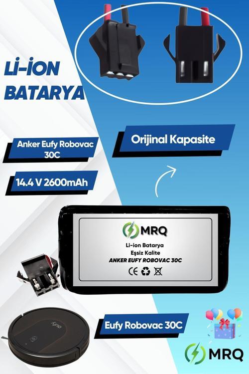 Eufy Robovac 30C Robot Süpürge Bataryası (Orijinal Kapasite) 2600Mah Batarya