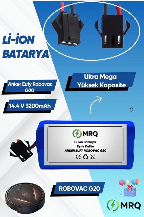 Eufy Robovac G20 Robot Süpürge Bataryası (Ultra Mega Yüksek Kapasite) 3200Mah Batarya