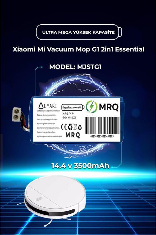 Xiaomi Mi Vacuum Mop 2İn1 Essential Robot Süpürge Bataryası(Süperultra Mega Yüksek Kapasite) 3500Mah