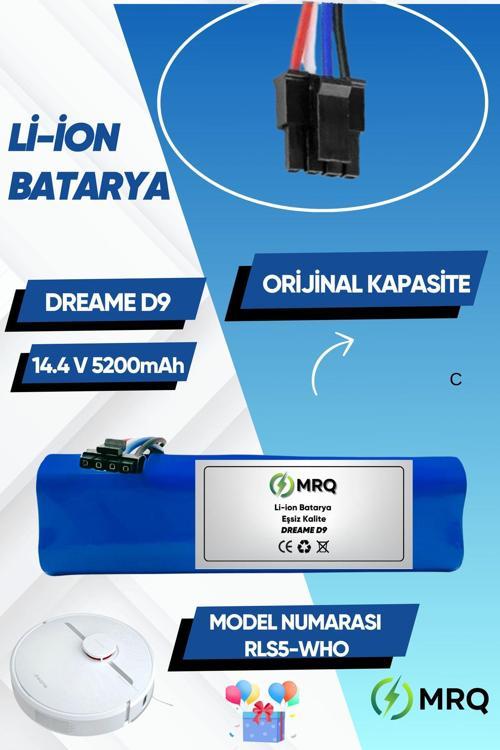 Dreame D9 Max Robot Süpürge Bataryası (Orijinal Kapasite) 5200Mah Batarya