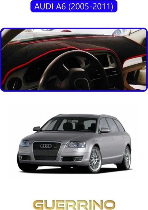 AUDI A6 (2005-2011) TORPİDO KORUMA HALISI MAVİ KENAR