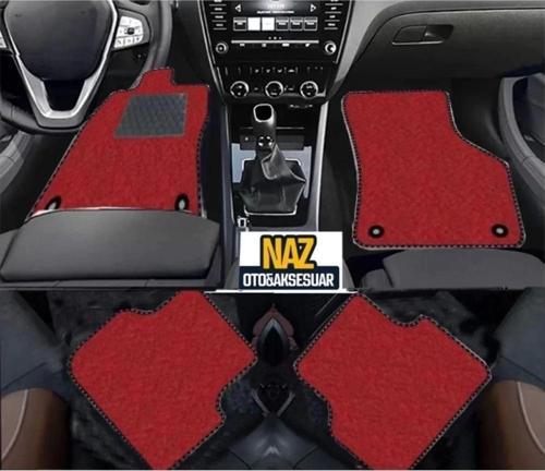 FORD ECOSPORT 2016 + Kırmızı Halı Siyah Kenar Petek Topuk