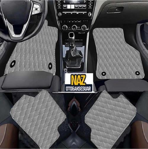 FORD ECOSPORT 2016 + Uyumlu Gri Dikişli Gri Deri Paspas