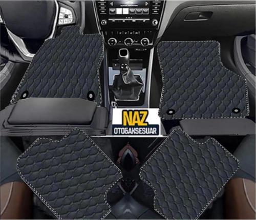 FORD ECOSPORT 2016 + Uyumlu Siyah Dikişli Siyah Deri Paspas