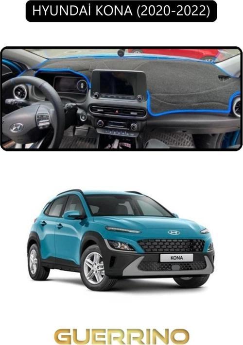 HYUNDAİ KONA 2020-2022TORPİDO KORUMA HALISI SİYAH KENAR
