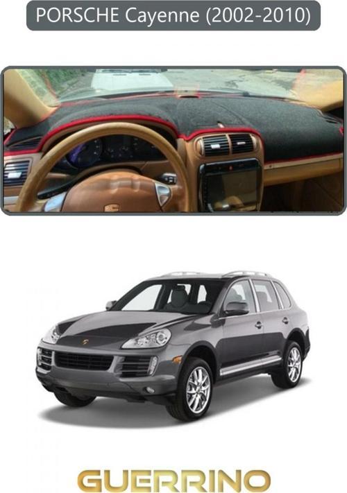 PORSCHE Cayenne (2002-2010) - (955 / 957; )TORPİDO KORUMA HALISI GRİ KENAR