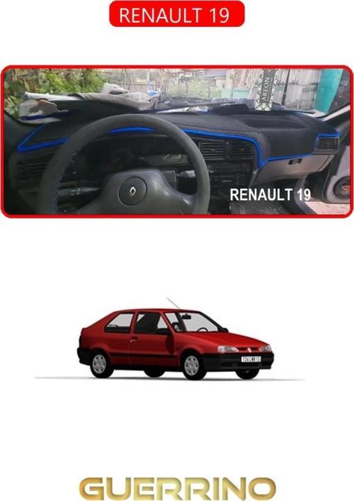 RENAULT 19 TORPİDO KORUMA HALISI KIRMIZI KENAR