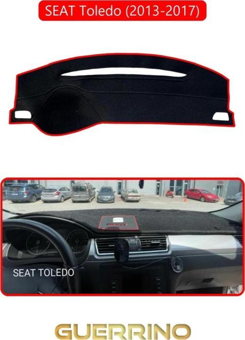 SEAT Toledo (2013-2017)TORPİDO KORUMA HALISI KIRMIZI KENAR