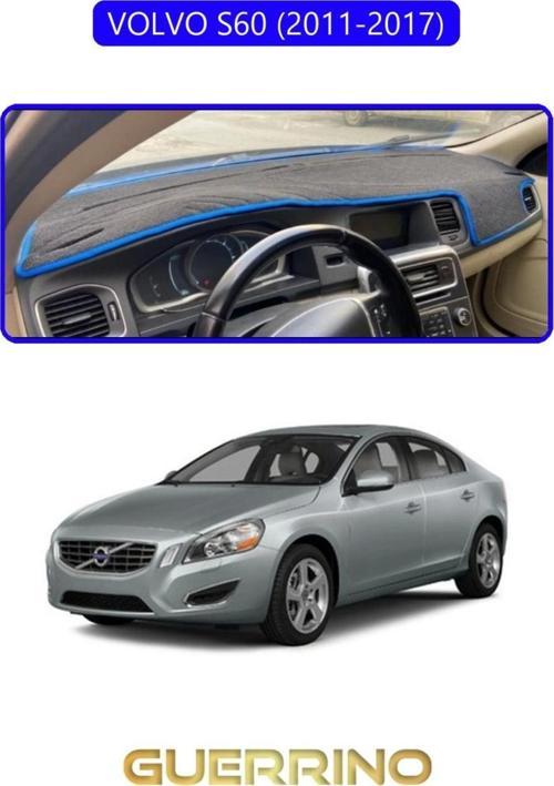 VOLVO S60 (2011-2017)TORPİDO KORUMA HALISI MAVİ KENAR