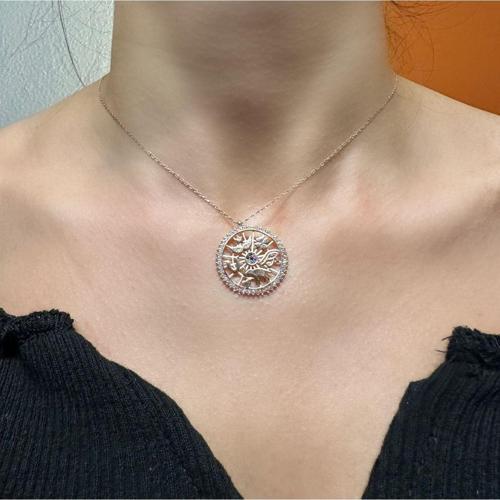 925 Ayar Gümüş Gold Kaplama Renkli Doğal Taşlı Şans Kolyesi
