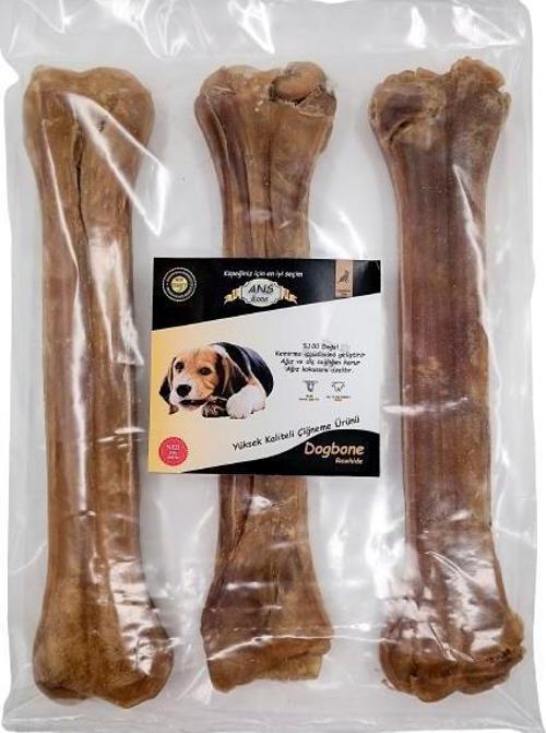27 Cm Naturel Pres Kemik 3 Lü Torba Çiğneme Kemiği