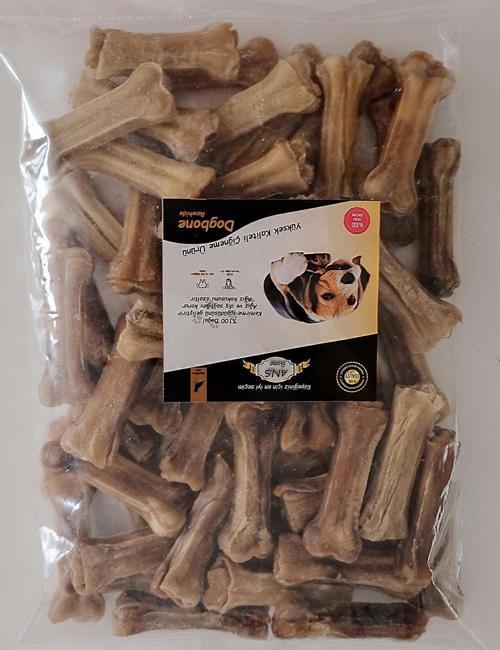 7 Cm Naturel Pres Kemik 50'li Torba Çiğneme Kemiği