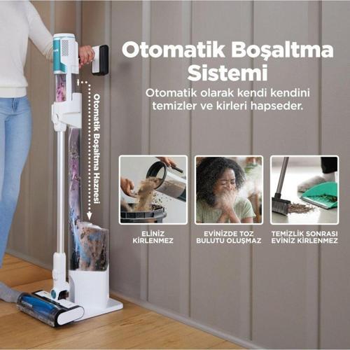 Ninja Clean & Empty Auto-Empty Sistemli Şarjlı Süpürge 1,3 L