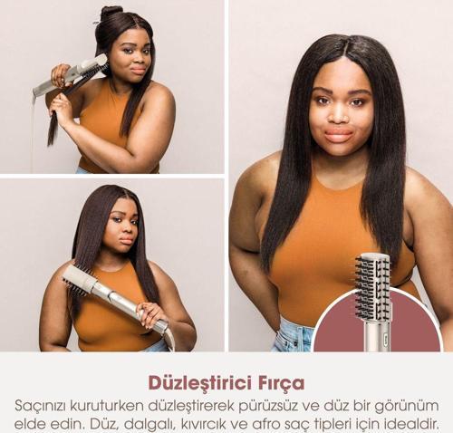 FlexStyle 5-in-1 Saç Kurutma & Şekillendirme Sistemi - Stone