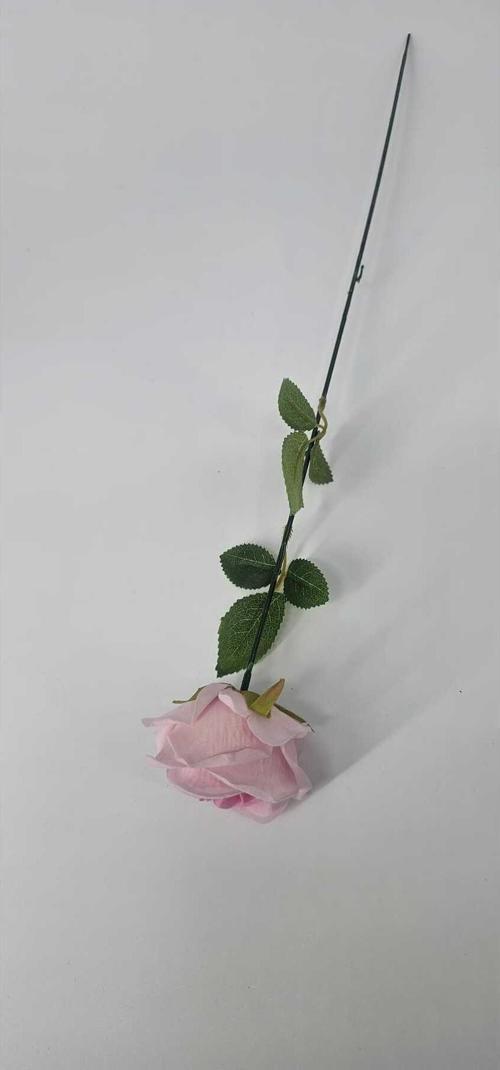 Yapay Kadife Gül 3 Adet Açık Pembe 50 cm VazoDekor Gelin Çiçeği ev Süsü