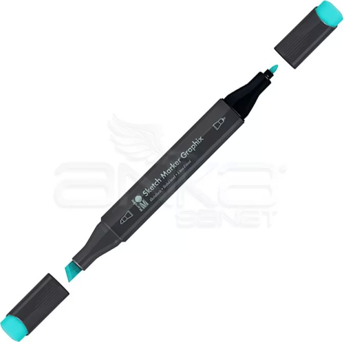 Graphix Sketch Marker Çift Uçlu Kalem 956 Primary Cyan
