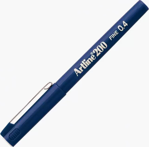 EK-200N FİNELİNER KEÇE UÇLU KALEM 0.4mm ROYAL MAVİ