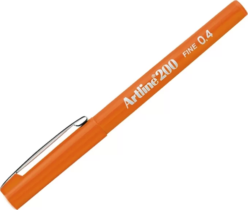 EK-200N FİNELİNER KEÇE UÇLU KALEM 0.4mm TURUNCU