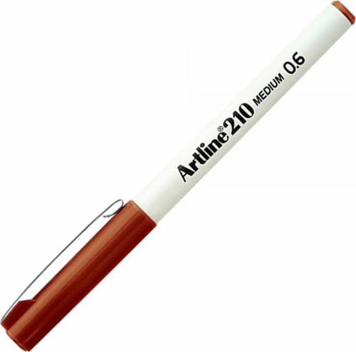 EK-210N KEÇE UÇLU KALEM 0.6mm KAHVERENGİ