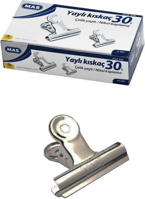 940 Kıskaç Metal 30 mm 24'lü