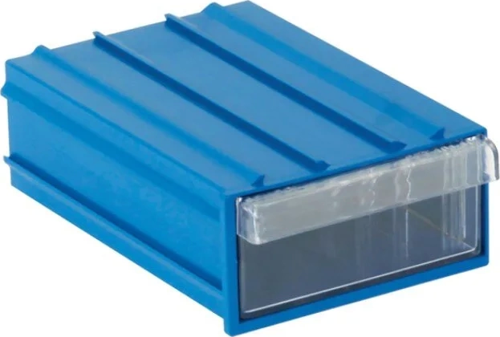 Plastik Çekmece Mavi Şeffaf 85X122X41mm