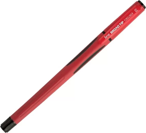 BROAD TİP FİNELİNER KEÇE UÇLU KALEM 0.8mm KIRMIZI
