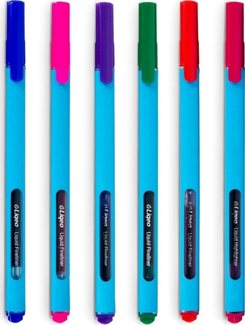 F-8027 FİNELİNER KEÇE UÇLU KALEM 0.4mm 6 RENK BLİSTER
