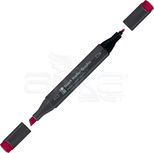 Graphix Sketch Marker Çift Uçlu Kalem 912 Alizarin Red