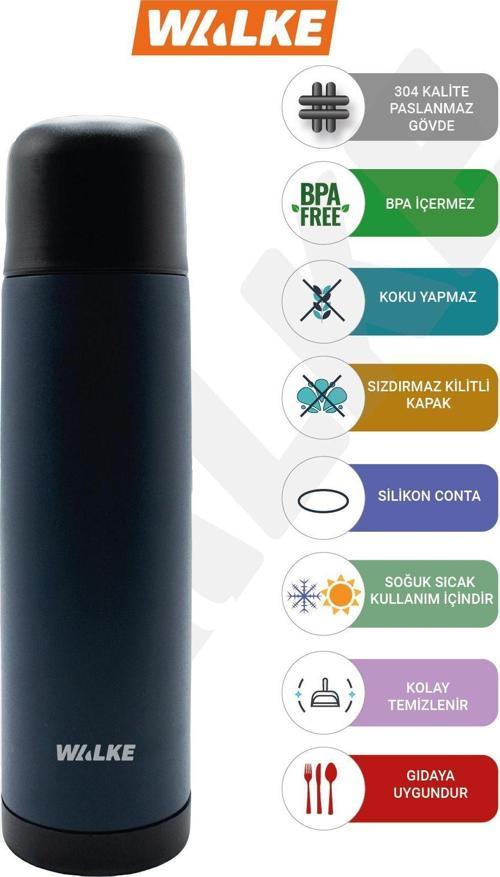 Premium 750 Ml Çift Katmanlı Paslanmaz Çelik Termos Bardaklı 0,75 Ml