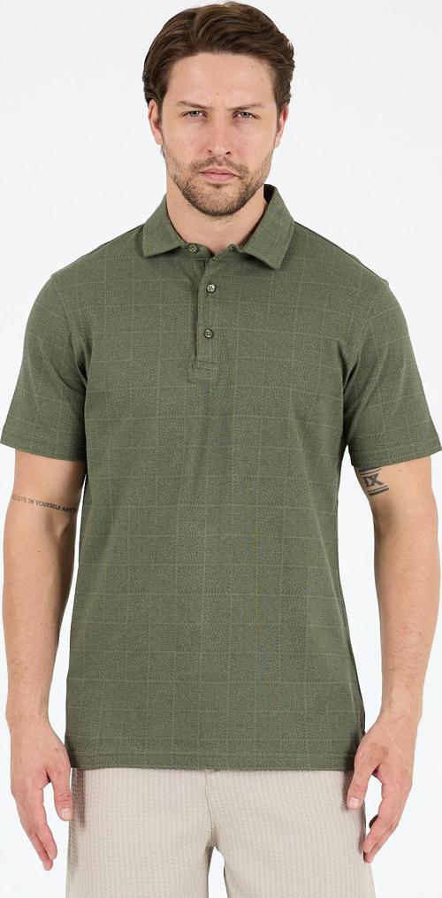 Erkek Polo Yaka Desenli T-Shirt – %95 Pamuk %5 Elastan – Şık, Esnek ve Rahat Kısa Kollu Tişört 0034