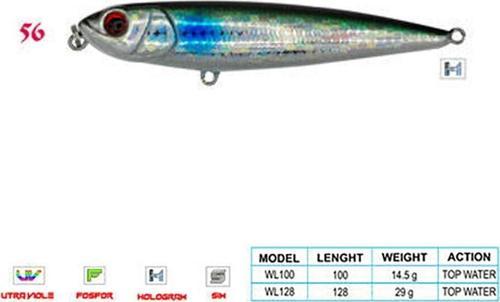 PANCHO CL:56 100mm 14,5gr Top Water