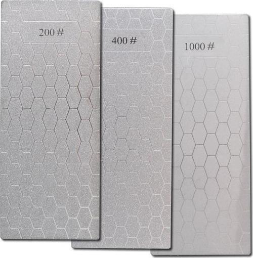 3 Adet Elmas Biley Seti Bıçak Bileme Taşı Sulu veya Susuz Biley Uzun Ömürlü Aşınmaz 200 400 1000 Grit
