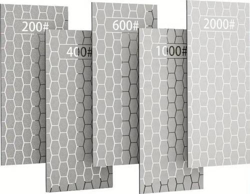 5 Adet Elmas Biley Seti Bıçak Bileme Taşı Sulu veya Susuz Biley Uzun Ömürlü Aşınmaz 200 400 600 1000 2000 Grit