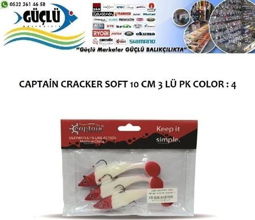 Levrek Turna Silikonu Captaın Cracker Soft 10 Cm 3 Lü Pk Renk : 4
