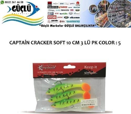 Levrek Turna Silikonu Captaın Cracker Soft 10 Cm 3 Lü Pk Renk : 5
