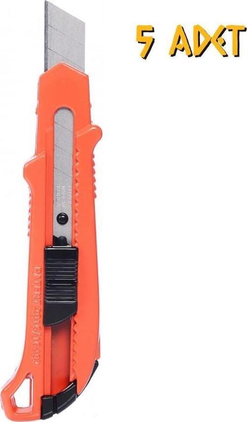 Kupa Alüminyum Kırmızı Pro Maket Bıçağı Falçata - 5 Adet