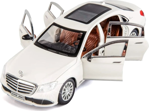 Mercedes-Benz Araba Mercedes E300L Araba 1:24 Diecast Metal Model Koleksiyon Araba Sesli Işıklı 21Cm