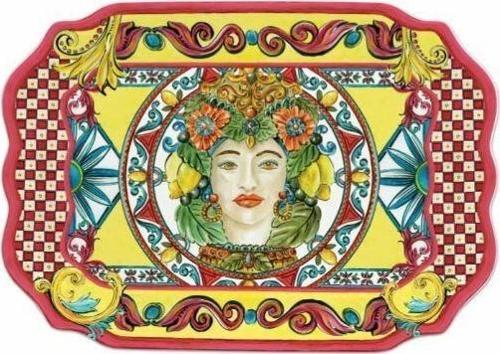 Sicily Tepsi 47 cm x 33 cm Turuncu CUT3.SIC05