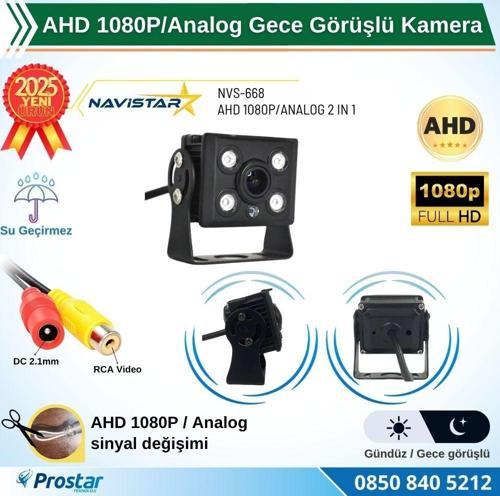 AHD 1080P/Analog Orta Boy Gece Görüşlü RCA AV Soketli Kamyon Tır Otobüs Kamerası