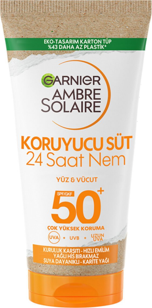 Ambre Solaire Güneş Koruyucu Süt SPF 50 – Yüksek Koruma, 50 ml