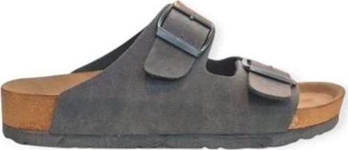 K15505 Mantar Taban Tam Ortapedik Kadın Terlik Füme