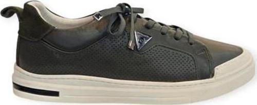 77855 Esnek Taban Hakiki Deri Erkek Sneaker Haki