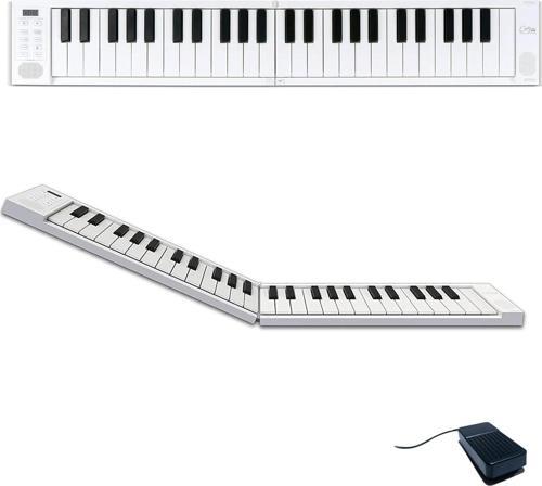 Carry-on Folding Piano 49 Touch Tuşlu Taşınabilir & Katlanabilir Klavye (Beyaz)