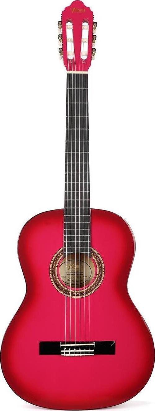 KLASİK GİTAR 4/4 PEMBE SUNBURST SAP ÇELİKLİ