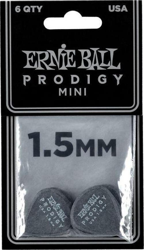 ERNIE BALL P09200 Prodigy Siyah Delrin 1.5 mm 3S 6lı Paket Pena