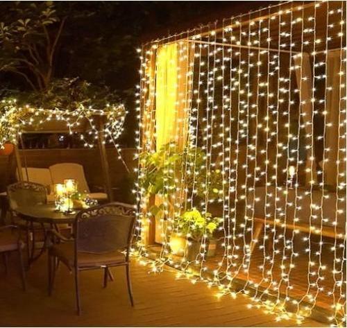 3*3 Perde Led Sarı Işık